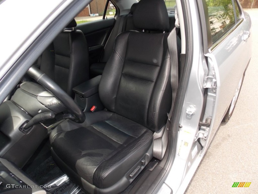 Ebony Interior 2005 Acura Tsx Sedan Photo 80927278