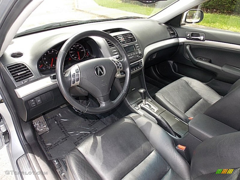 Ebony Interior 2005 Acura TSX Sedan Photo #80927328