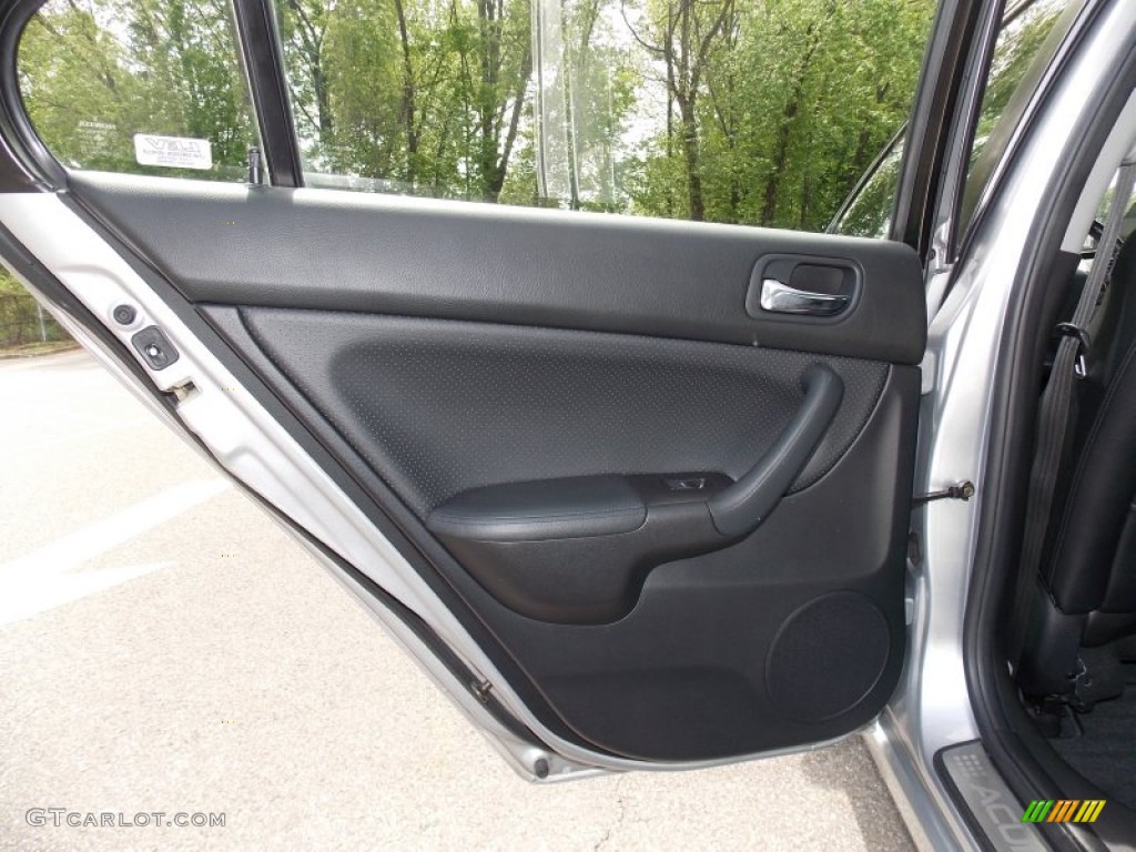 2005 Acura TSX Sedan Ebony Door Panel Photo #80927370