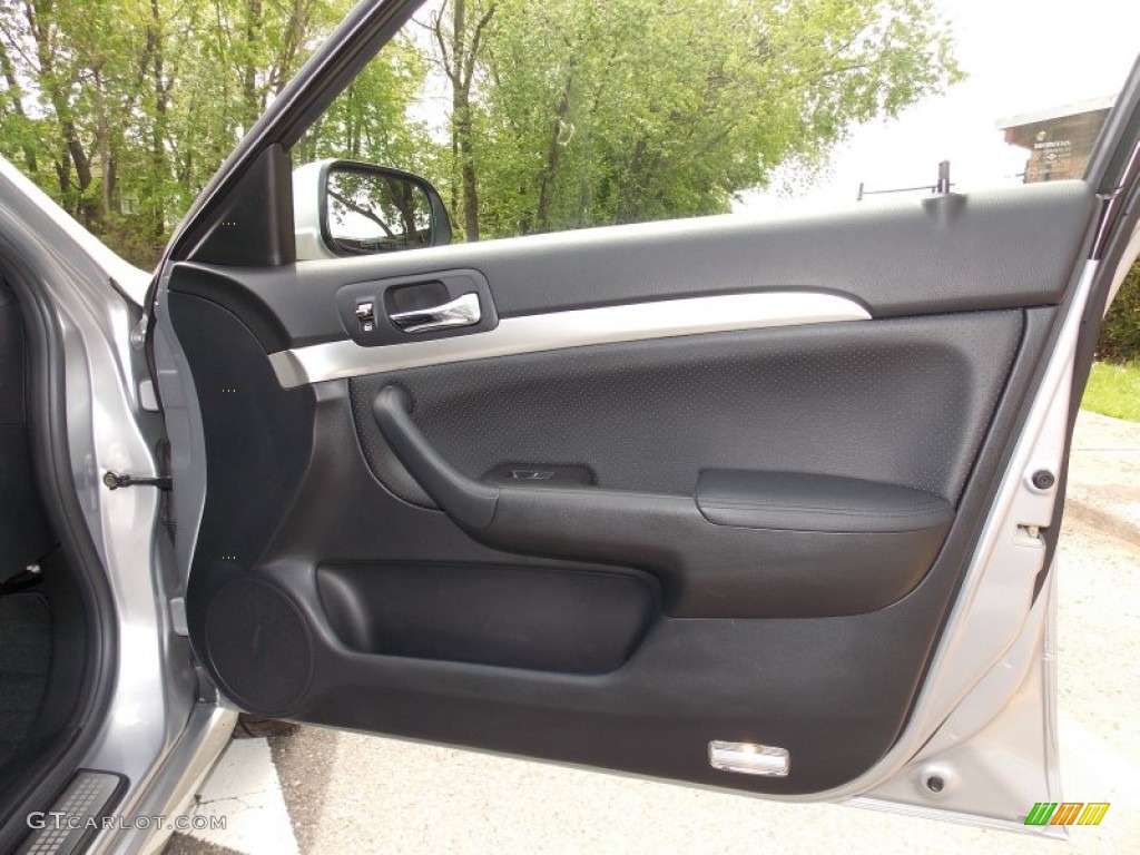 2005 Acura TSX Sedan Ebony Door Panel Photo #80927436