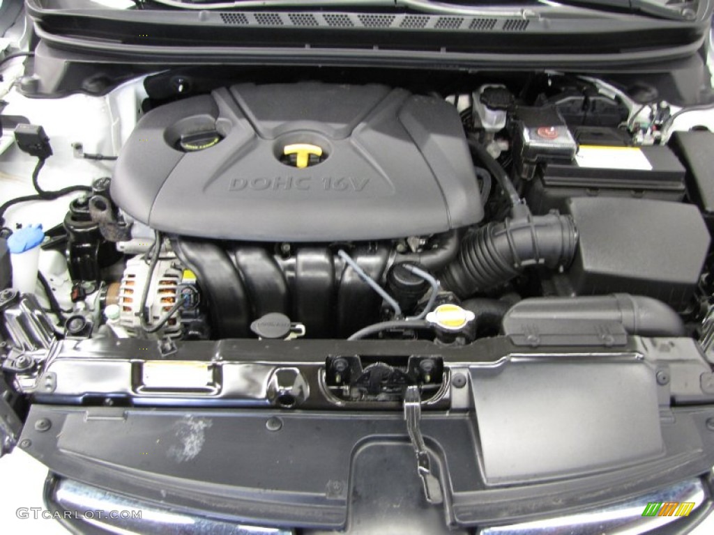 2011 Elantra GLS - Polar White / Beige photo #5