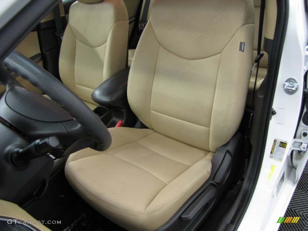 2011 Elantra GLS - Polar White / Beige photo #6