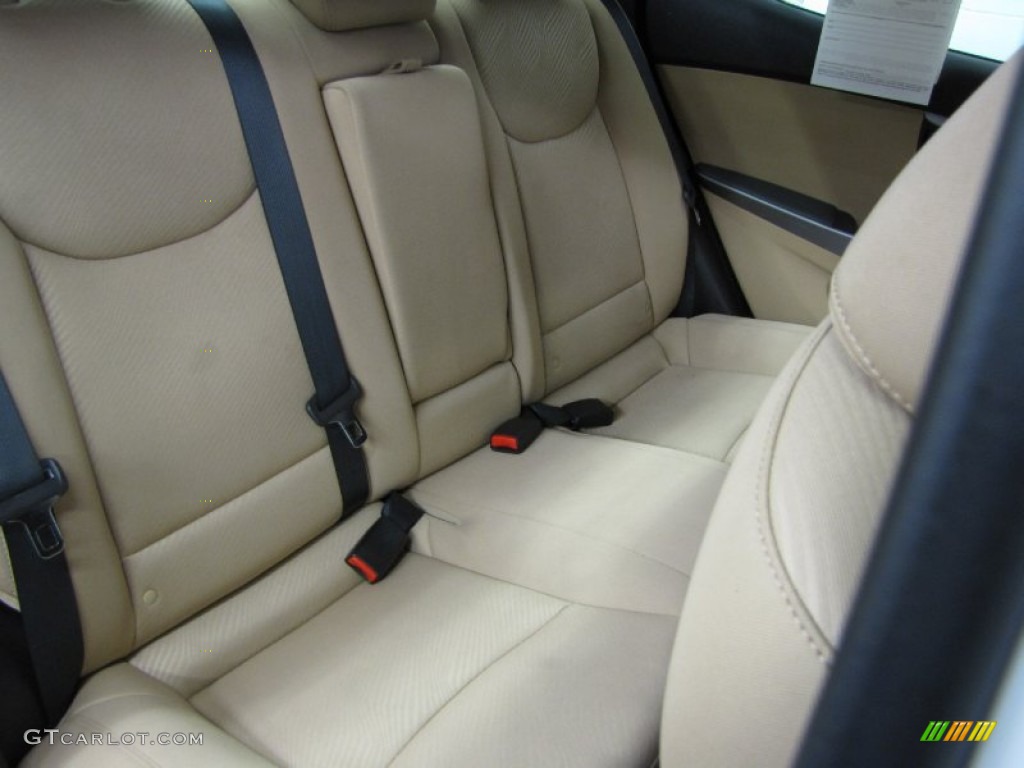 2011 Elantra GLS - Polar White / Beige photo #8