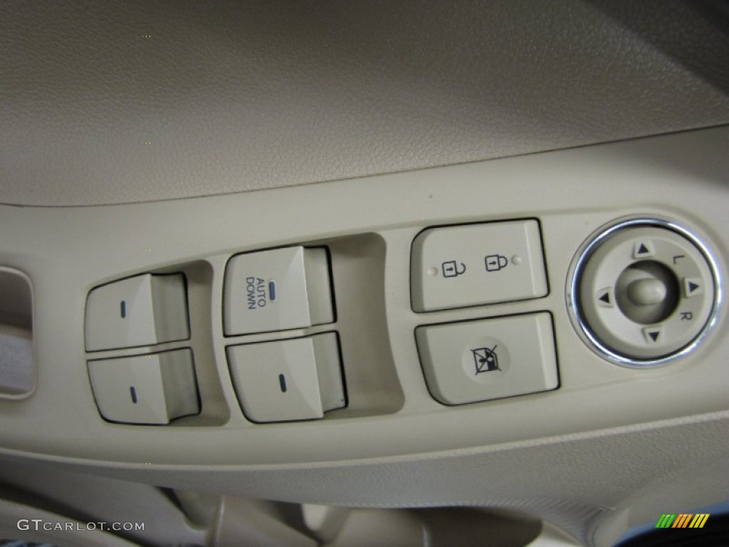 2011 Elantra GLS - Polar White / Beige photo #11