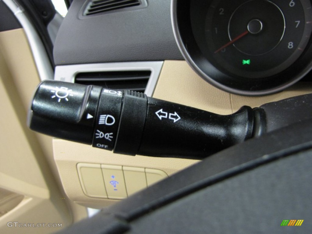 2011 Elantra GLS - Polar White / Beige photo #17