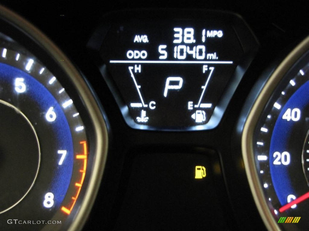 2011 Elantra GLS - Polar White / Beige photo #20