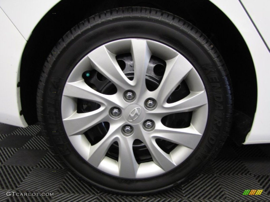 2011 Elantra GLS - Polar White / Beige photo #24