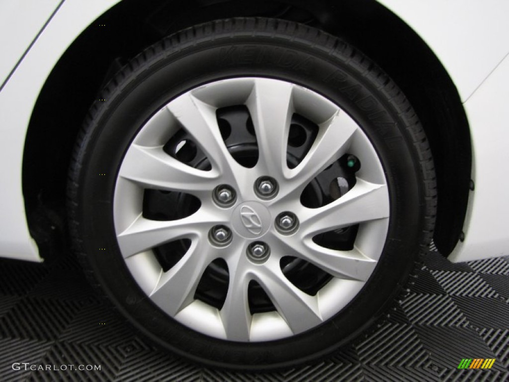 2011 Elantra GLS - Polar White / Beige photo #25
