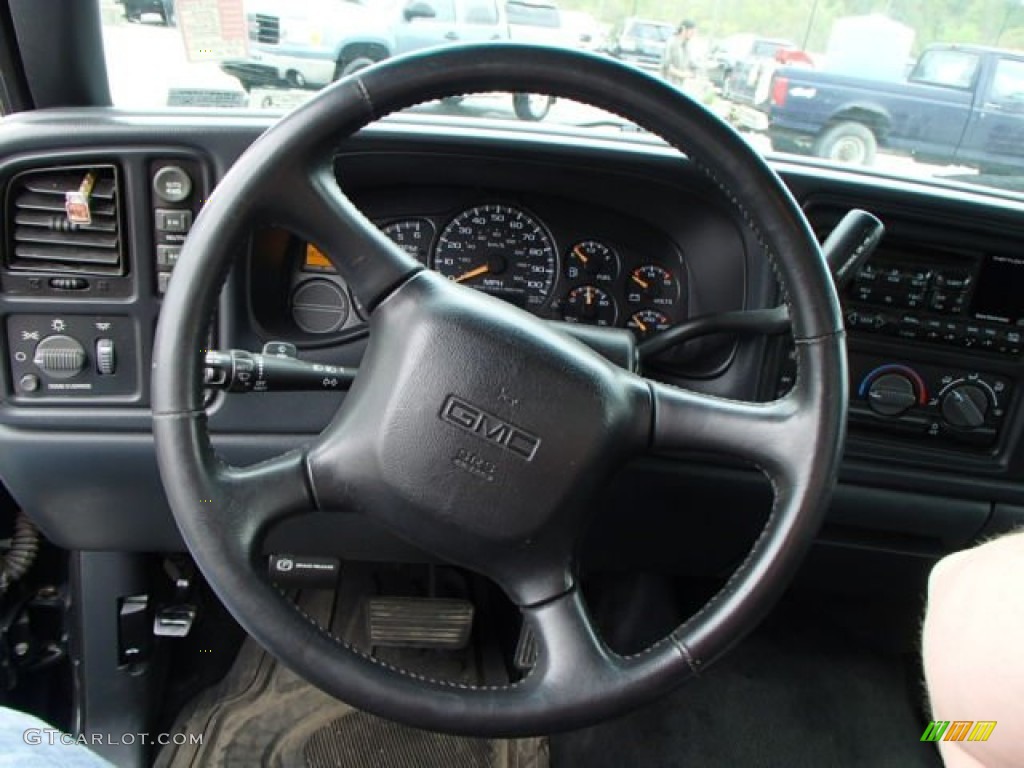 2002 Sierra 1500 SLE Regular Cab 4x4 - Polo Green Metallic / Graphite photo #12