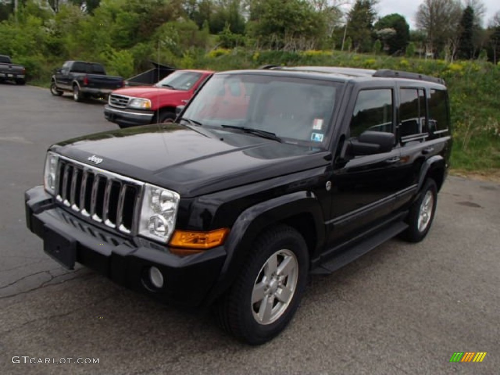 Black Clearcoat 2007 Jeep Commander Sport 4x4 Exterior Photo #80931337