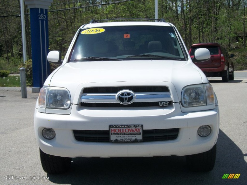 2006 Sequoia Limited 4WD - Natural White / Light Charcoal photo #2