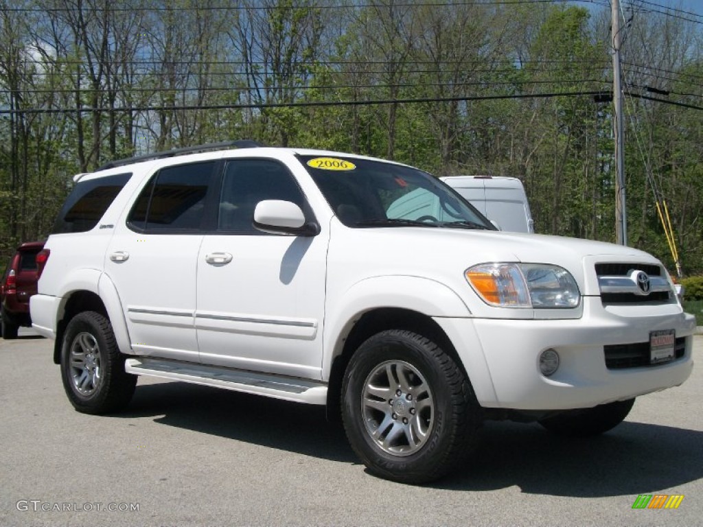 2006 Sequoia Limited 4WD - Natural White / Light Charcoal photo #3