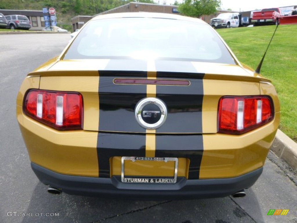 2010 Mustang GT Coupe - Sunset Gold Metallic / Charcoal Black photo #3