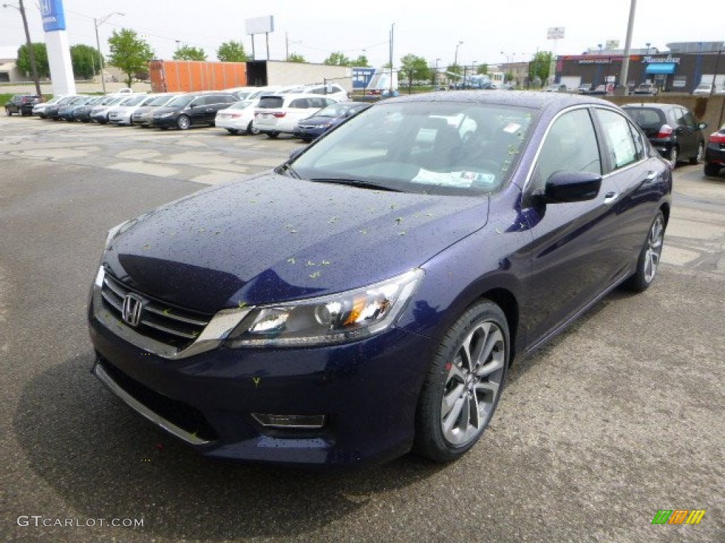 2013 Accord Sport Sedan - Obsidian Blue Pearl / Black photo #7