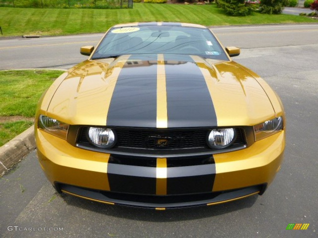 2010 Mustang GT Coupe - Sunset Gold Metallic / Charcoal Black photo #6