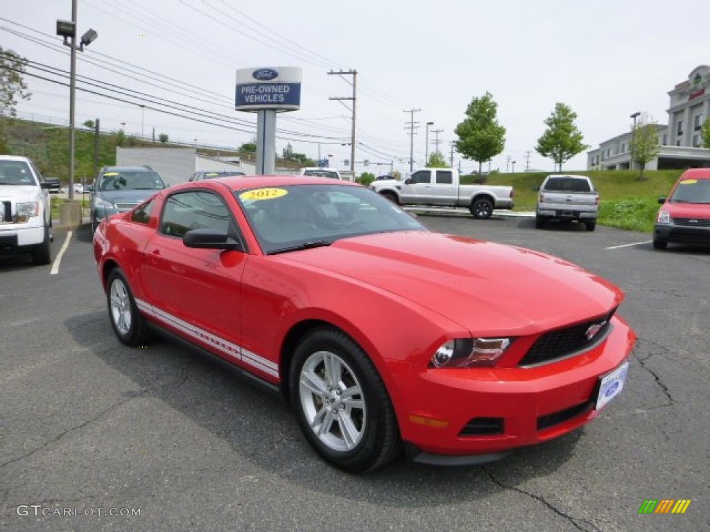 2012 Mustang V6 Coupe - Race Red / Stone photo #1