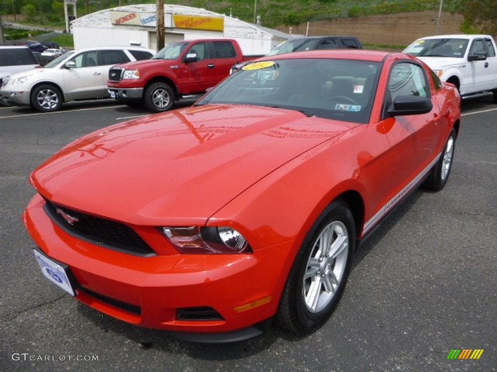 2012 Mustang V6 Coupe - Race Red / Stone photo #5