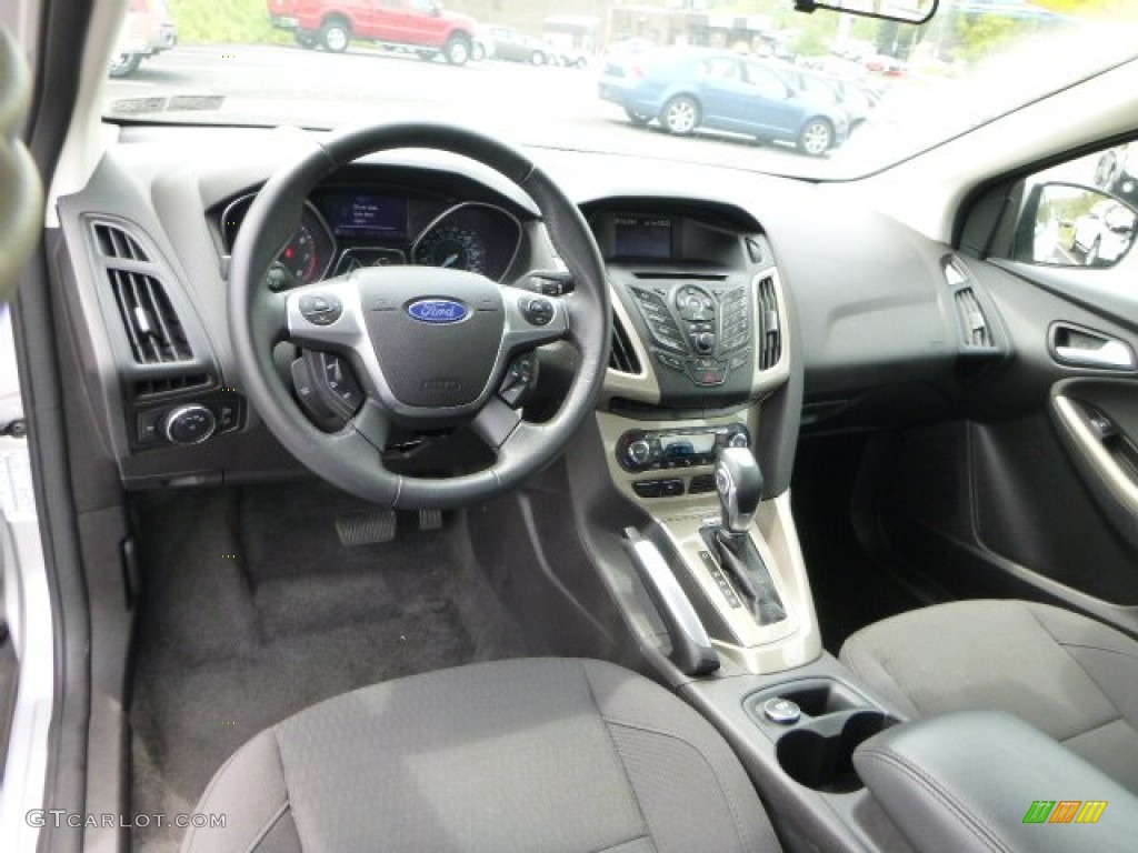 Charcoal Black Interior 2012 Ford Focus SEL Sedan Photo #80934237