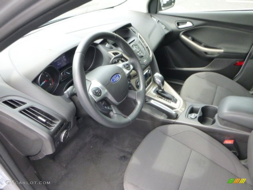 Charcoal Black Interior 2012 Ford Focus SEL Sedan Photo #80934278