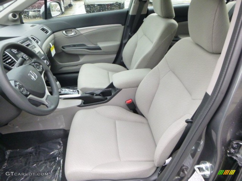 2013 Civic EX Sedan - Polished Metal Metallic / Gray photo #10