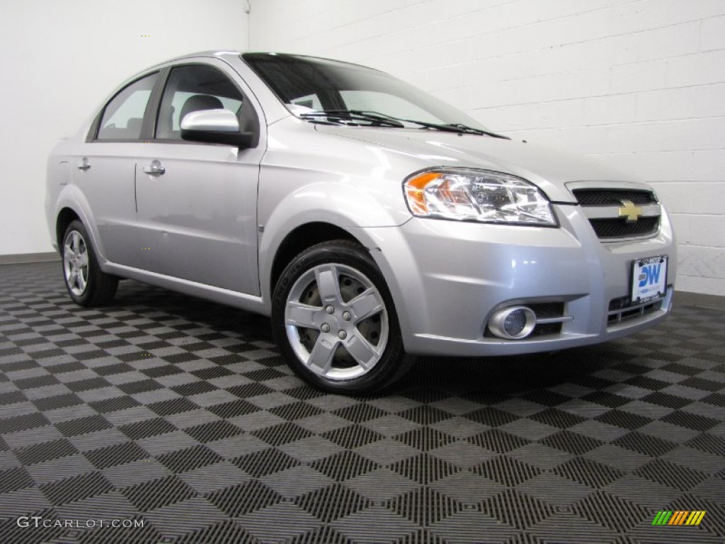 2009 Aveo LT Sedan - Cosmic Silver / Charcoal photo #1
