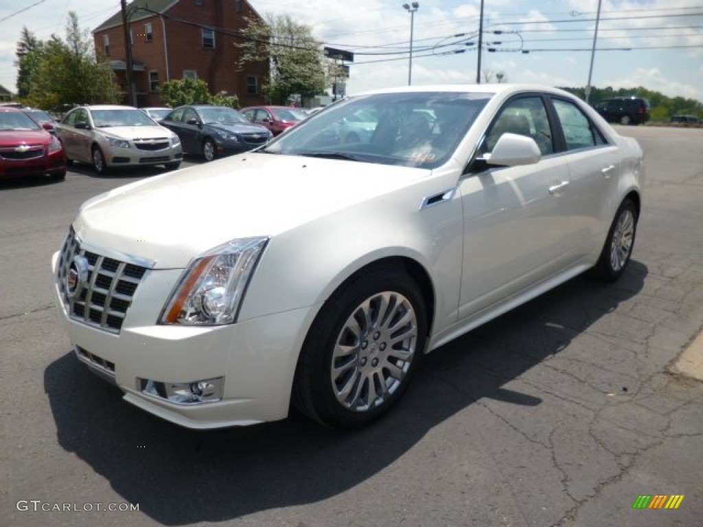 White Diamond Tricoat 2013 Cadillac CTS 4 3.6 AWD Sedan Exterior Photo #80935000