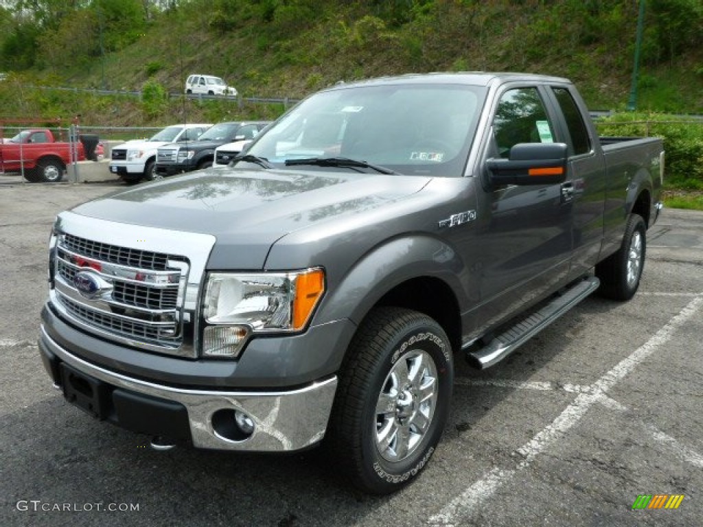 Sterling Gray Metallic 2013 Ford F150 XLT SuperCab 4x4 Exterior Photo #80935080