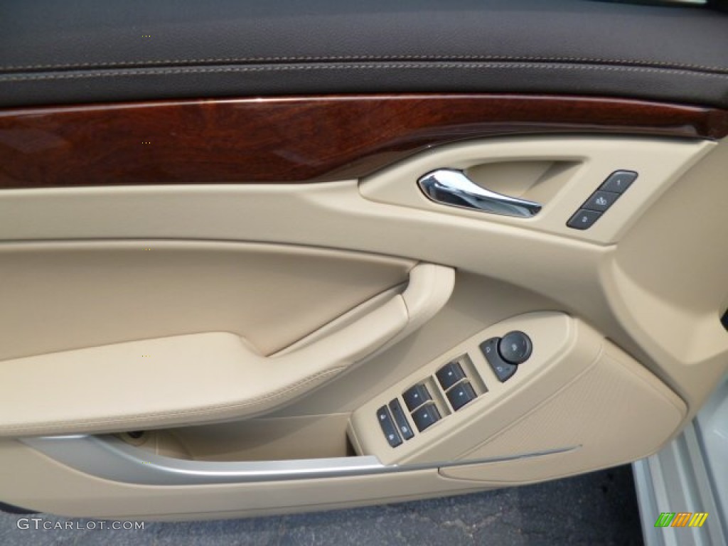 2013 Cadillac CTS 4 3.6 AWD Sedan Cashmere/Cocoa Door Panel Photo #80935236