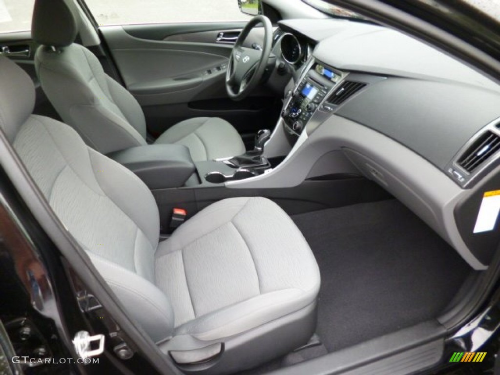 Gray Interior 2012 Hyundai Sonata Hybrid Photo #80935899