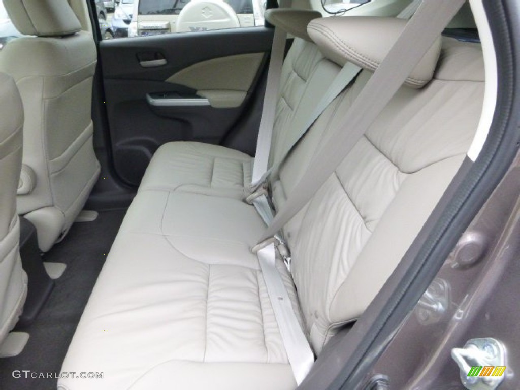 2013 CR-V EX-L AWD - Urban Titanium Metallic / Beige photo #11