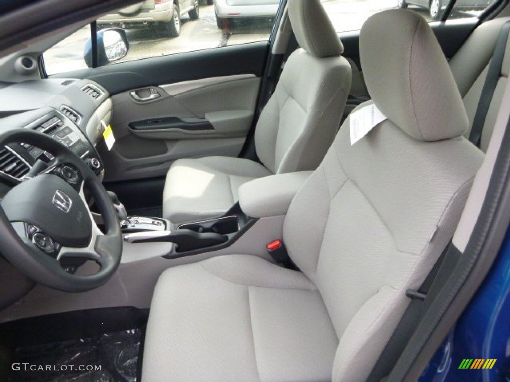2013 Civic EX Sedan - Dyno Blue Pearl / Gray photo #10