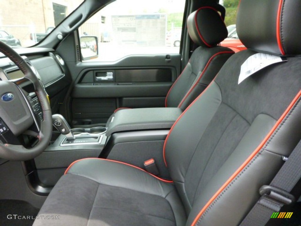 FX Sport Appearance Black/Red Interior 2013 Ford F150 FX4 SuperCrew 4x4 Photo #80937081