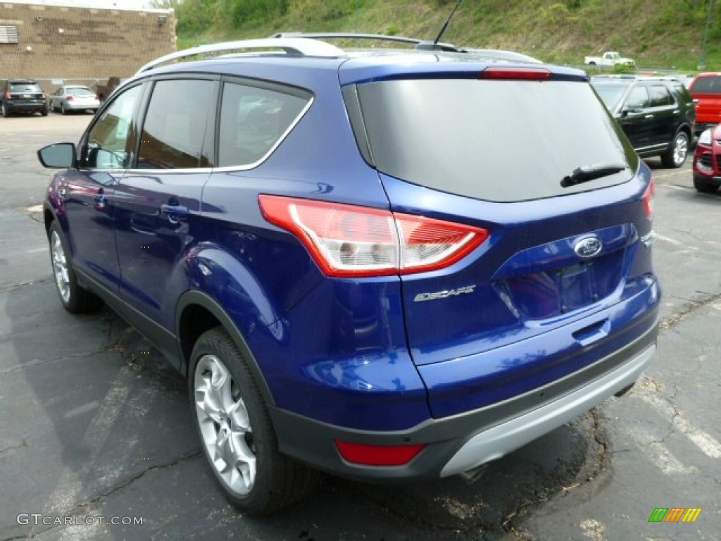 2013 Escape Titanium 2.0L EcoBoost 4WD - Deep Impact Blue Metallic / Charcoal Black photo #4