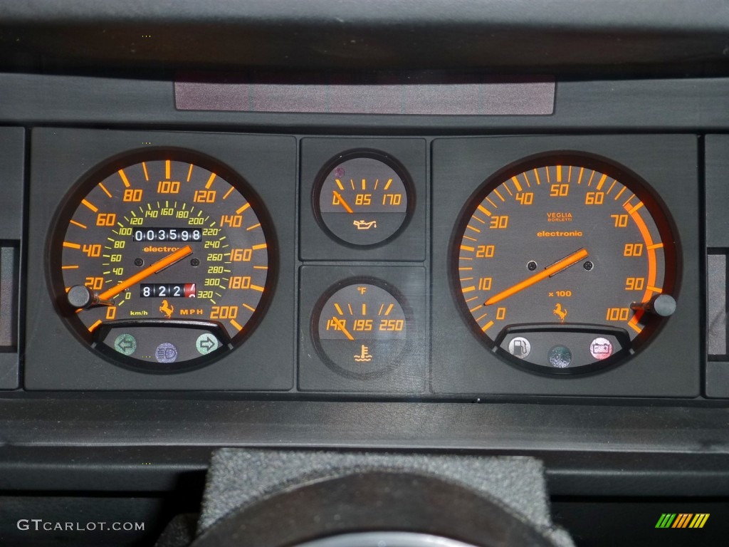 1987 Ferrari Testarossa Standard Testarossa Model Gauges Photo #80938046