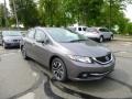 2013 Urban Titanium Metallic Honda Civic EX-L Sedan  photo #1