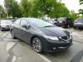 2013 Crystal Black Pearl Honda Civic EX-L Sedan  photo #1