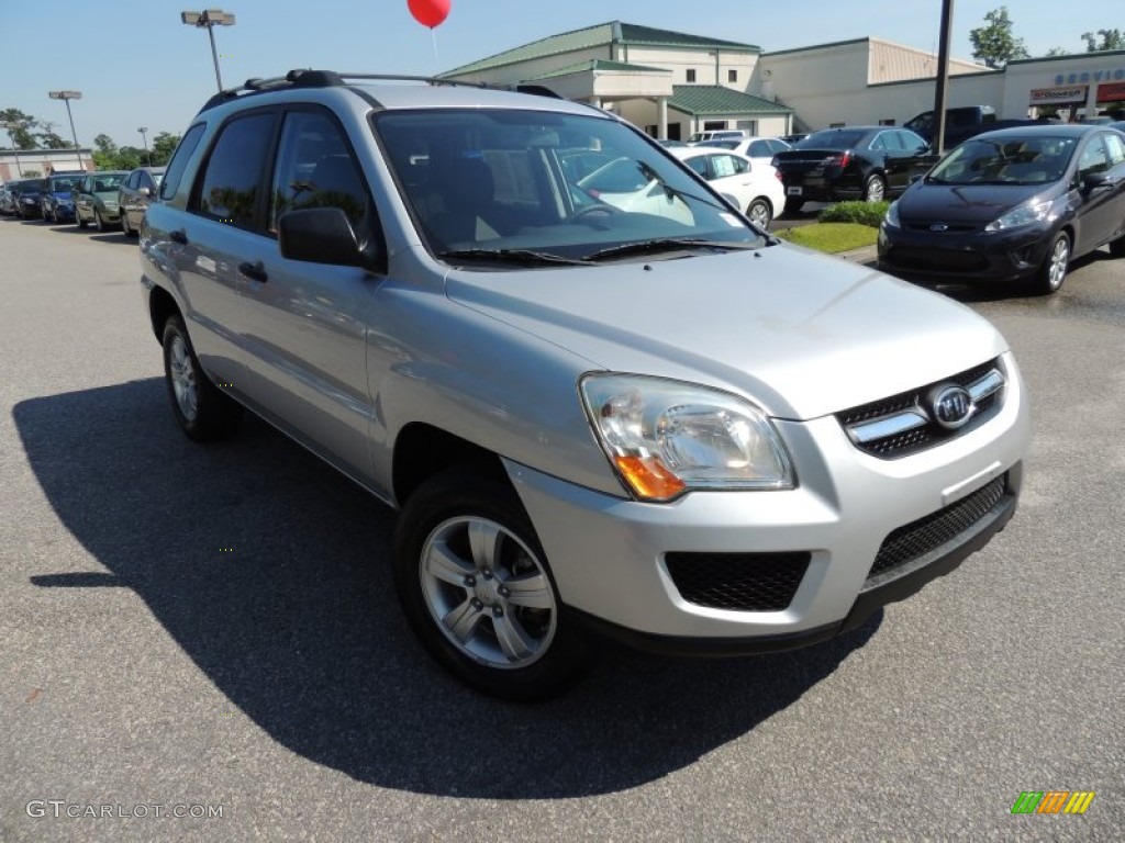 2009 Sportage LX - Bright Silver / Black photo #1