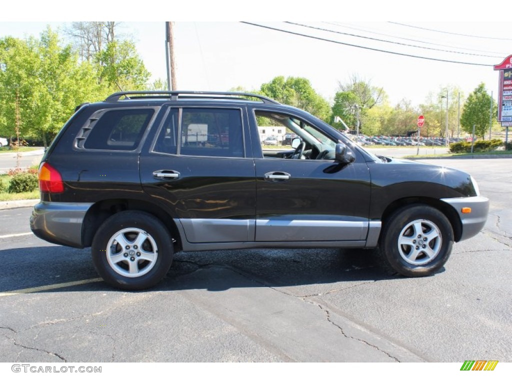 2004 Santa Fe GLS - Black Obsidian / Gray photo #7