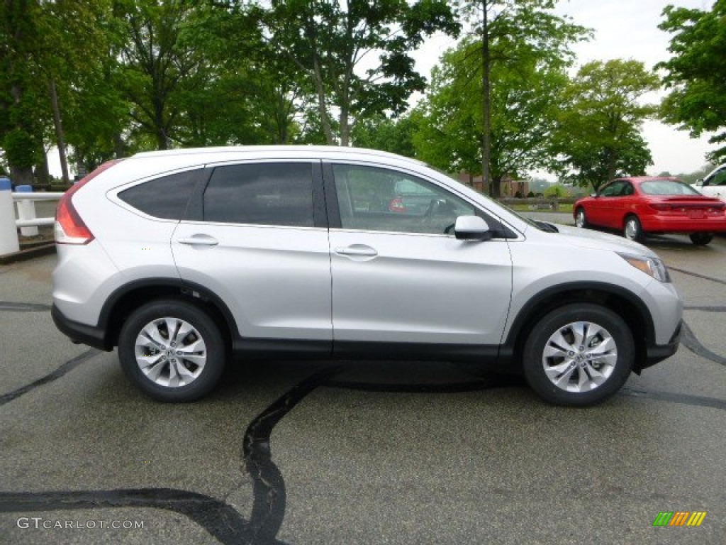 2013 CR-V EX-L AWD - Alabaster Silver Metallic / Gray photo #2