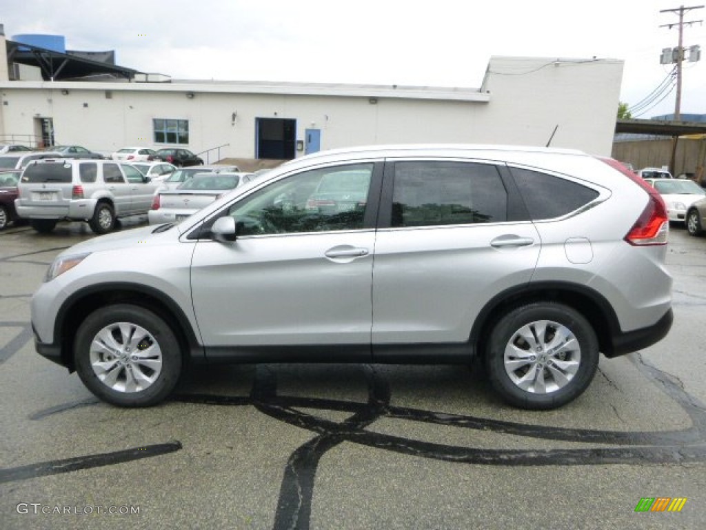 2013 CR-V EX-L AWD - Alabaster Silver Metallic / Gray photo #6