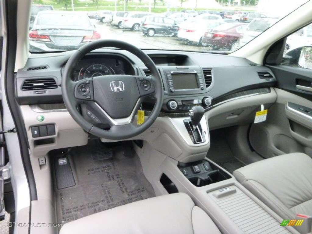 2013 CR-V EX-L AWD - Alabaster Silver Metallic / Gray photo #12