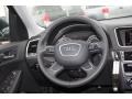 2013 Audi Q5 Black Interior Steering Wheel Photo
