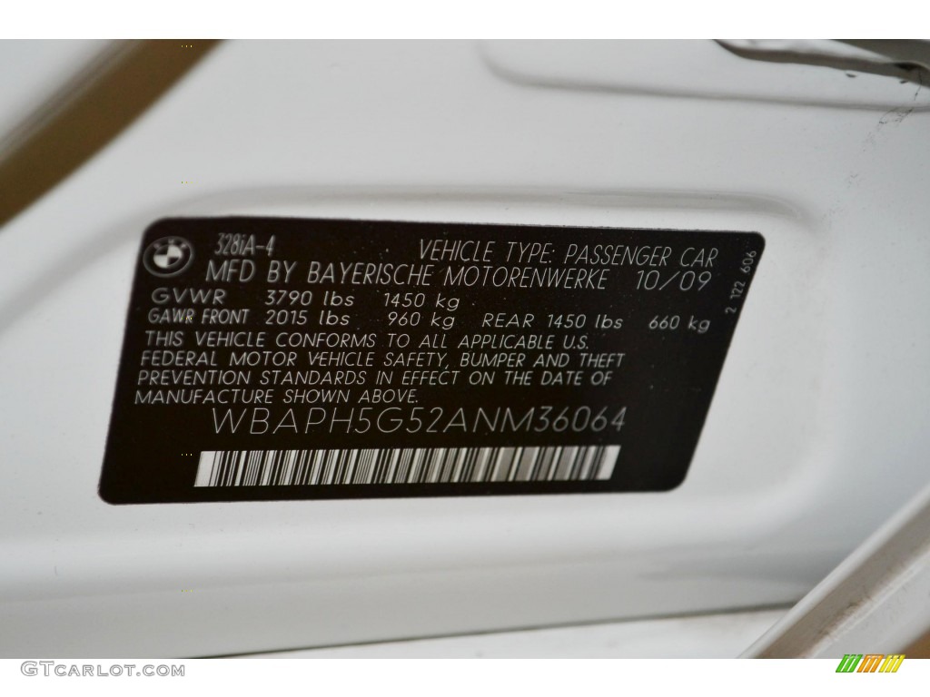 2010 3 Series 328i Sedan - Alpine White / Beige photo #8