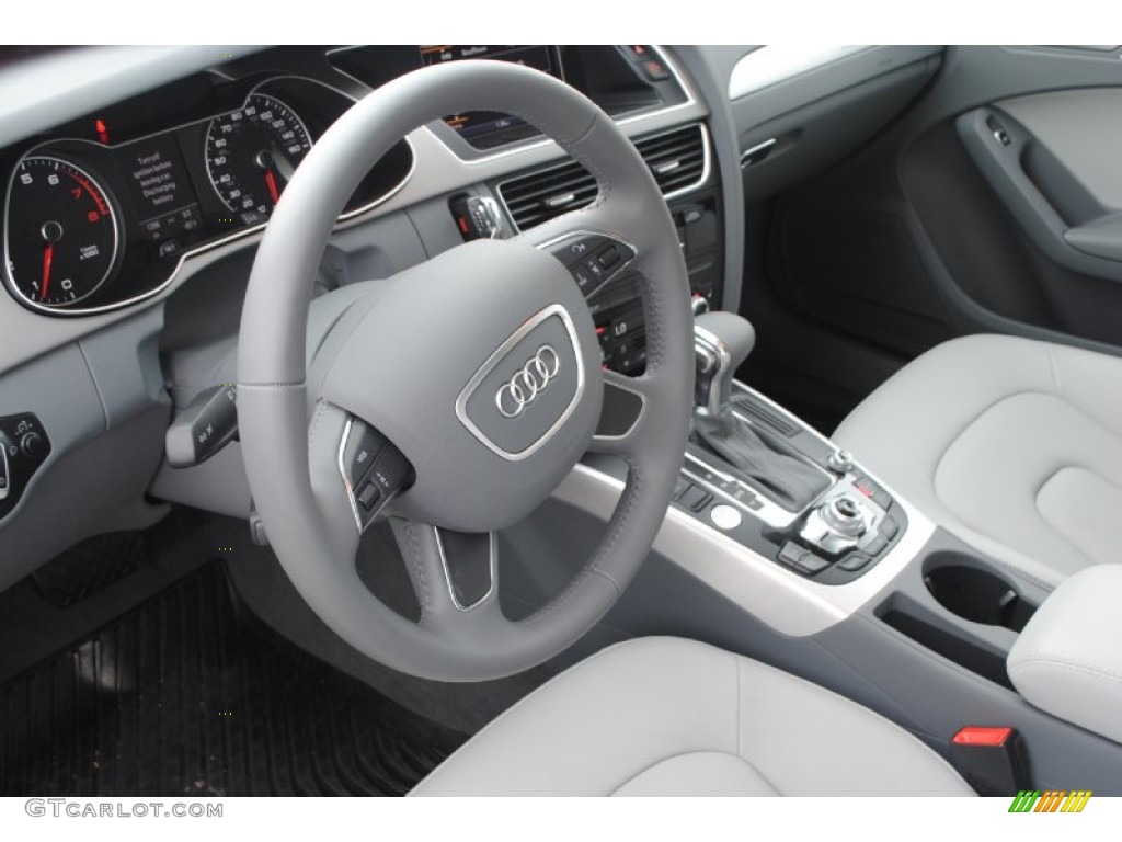 Titanium Gray Interior 2013 Audi A4 2.0T quattro Sedan Photo #80941375
