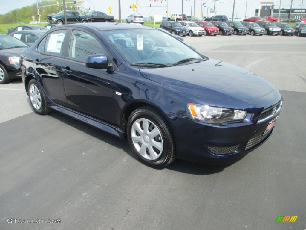 Cosmic Blue Metallic 2013 Mitsubishi Lancer ES Exterior Photo #80942301