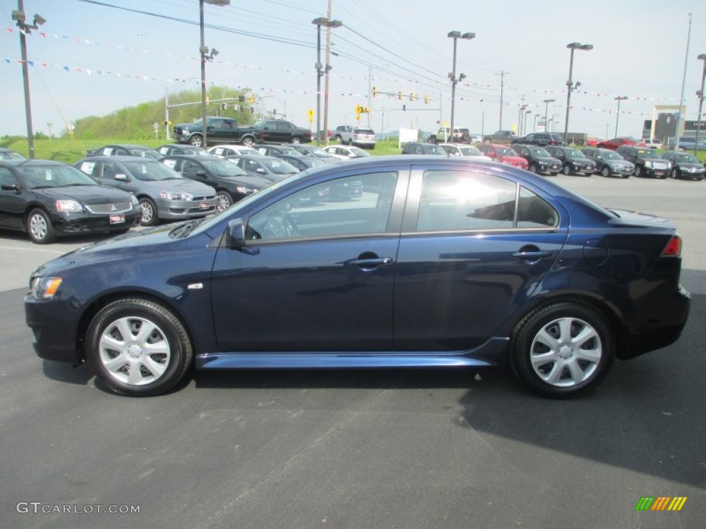 Cosmic Blue Metallic 2013 Mitsubishi Lancer ES Exterior Photo #80942346
