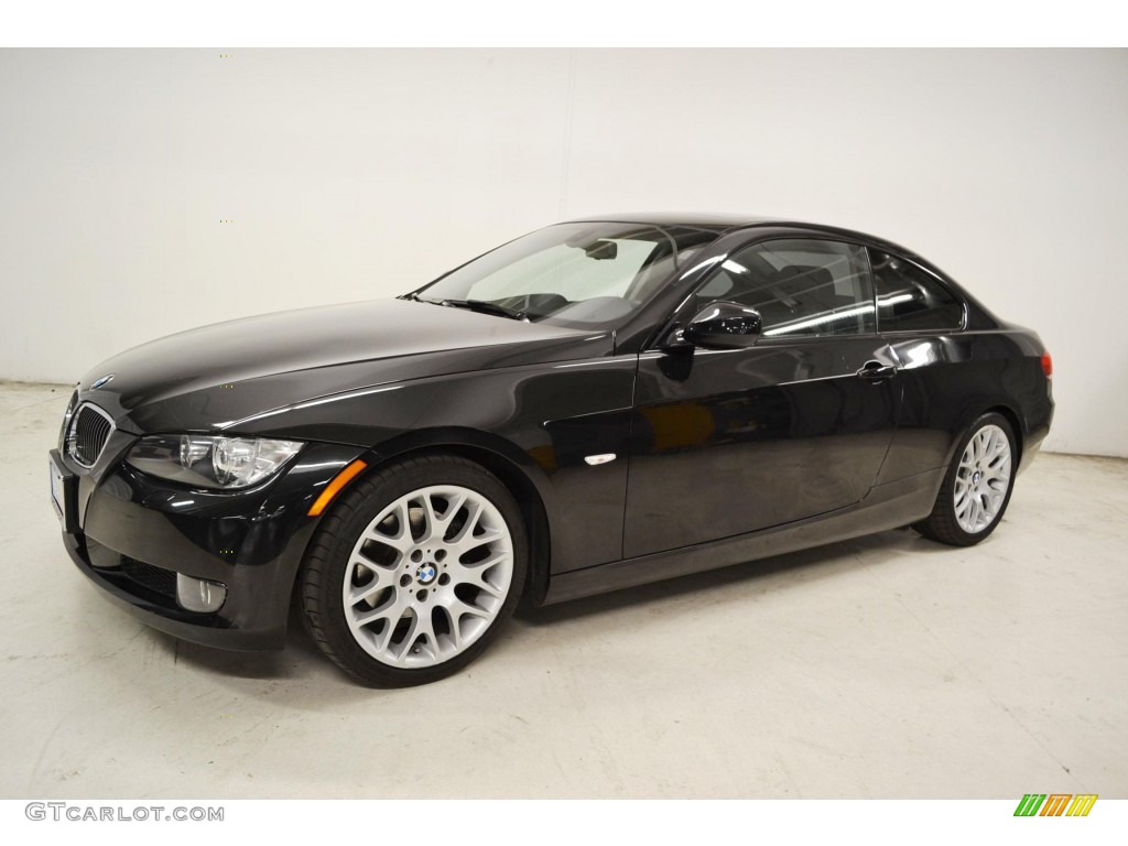 2010 3 Series 328i Coupe - Jet Black / Black photo #6