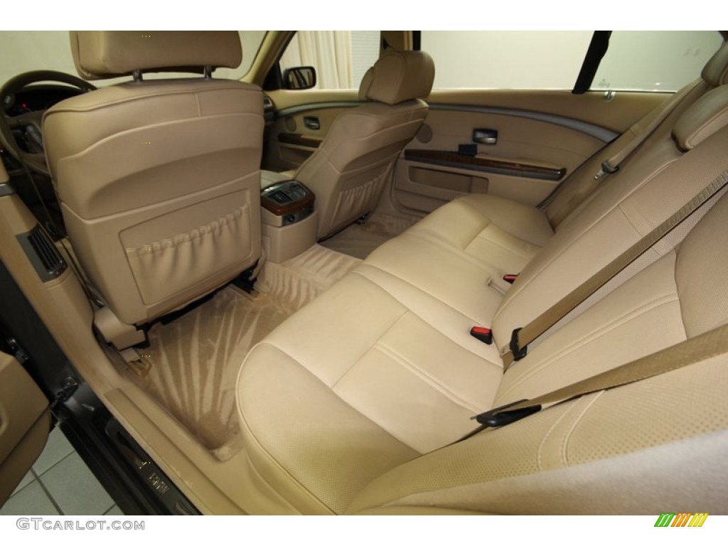 Beige Interior 2007 BMW 7 Series 750Li Sedan Photo #80943462
