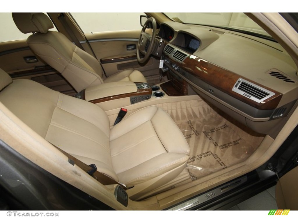 Beige Interior 2007 BMW 7 Series 750Li Sedan Photo #80943609