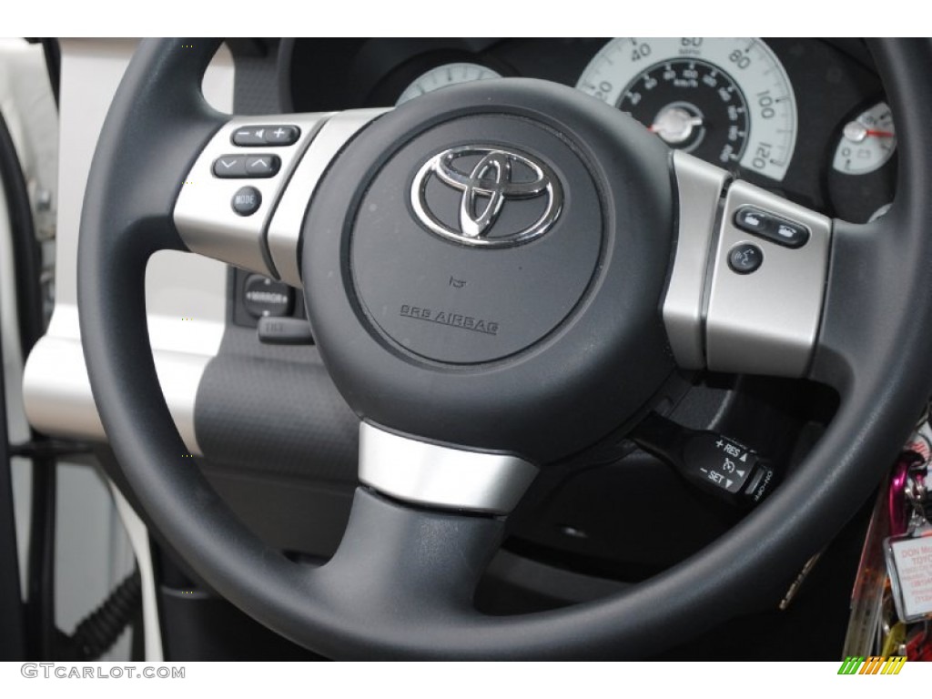 2011 Toyota FJ Cruiser Standard FJ Cruiser Model Dark Charcoal Steering Wheel Photo #80943859